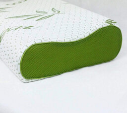 ARLinens Cantoor Pillow Memory Foam Filled Bamboo Removable Outer Cover Orthopedic Head Neck Support Contour Shape Pillow - thumbnail 2