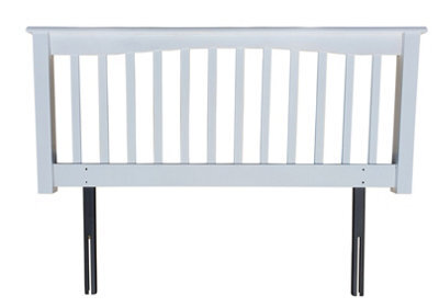 Save On Goods UK 5Ft King Size Sandra White Wood Headboard.pure White Finish Wooden Bed Head End, Head Board - image 1