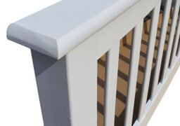 Save On Goods UK 5Ft King Size Sandra White Wood Headboard.pure White Finish Wooden Bed Head End, Head Board - thumbnail 2