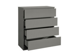 Grey 3 Piece Furniture Set Chest Of Drawers Bedside Tables Birlea Oslo - thumbnail 7