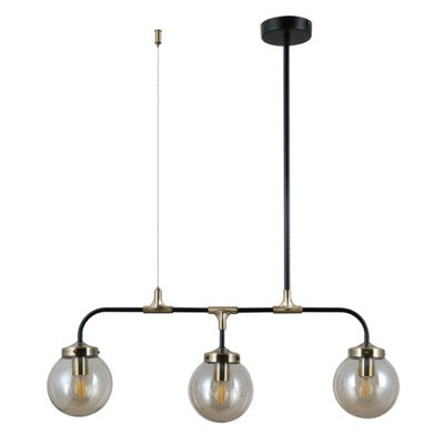 Luminosa Lighting Luminosa Valpena Industrial, Retro 3 Light Bar Pendant Ceiling Light, E14 - image 1