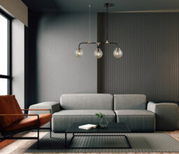 Luminosa Lighting Luminosa Valpena Industrial, Retro 3 Light Bar Pendant Ceiling Light, E14 - thumbnail 2