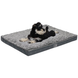 Pet Bed With Charcoal Infused Memory Foam - Dog Or Cat Orthopaedic Mattress With Zipped Cover & Anti-Slip Bottom - Small - thumbnail 2