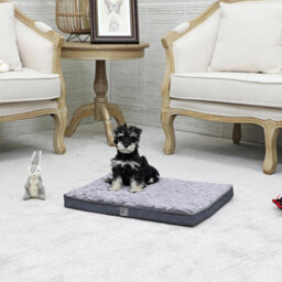 Pet Bed With Charcoal Infused Memory Foam - Dog Or Cat Orthopaedic Mattress With Zipped Cover & Anti-Slip Bottom - Small - thumbnail 5