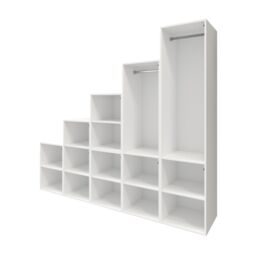 GoodHome Atomia Gloss Anthracite & White Chipboard Wardrobe (H)2250mm (W)3000mm (D)580mm - thumbnail 3