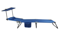 Vcm Sun Lounger Deckchair Garden Lounger Roof - thumbnail 2