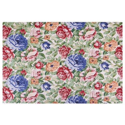 Beliani Rug Farwan Multicolour 200 X 300 Cm Cotton - image 1