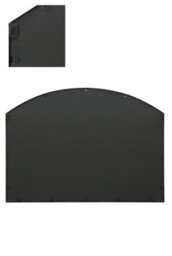 "Mirroroutlet Over Mantle Arcus Window - Black Framed Arched Wall Mirror 35"" X 26"" (90Cm X 65Cm)" - thumbnail 5