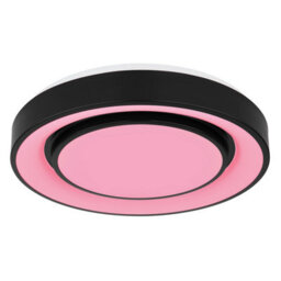 Luminosa Lighting Luminosa Sully Decorative Flush Ceiling Light Black Led Dimmable 3000-6500K Remote Control - thumbnail 7