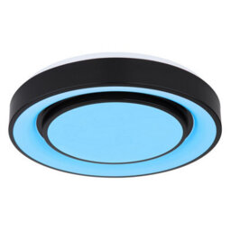Luminosa Lighting Luminosa Sully Decorative Flush Ceiling Light Black Led Dimmable 3000-6500K Remote Control - thumbnail 6