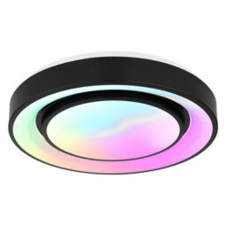 Luminosa Lighting Luminosa Sully Decorative Flush Ceiling Light Black Led Dimmable 3000-6500K Remote Control - thumbnail 9