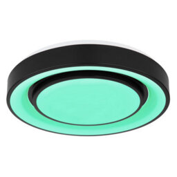 Luminosa Lighting Luminosa Sully Decorative Flush Ceiling Light Black Led Dimmable 3000-6500K Remote Control - thumbnail 8