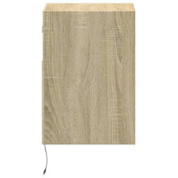 Berkfield Durable Tv Wall Cabinet With Led Lights Sonoma Oak 41X31X45 Cm - thumbnail 7