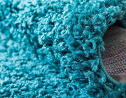 Teal Blue Shaggy Area Rug, 5 Cm Thick Fluffy Carpet For Living Room, Bedroom & Hallway, Anti-Shed & Durable Home Decor (160X230) - thumbnail 3