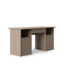 Alphason Dallas Office Writing Desk In Oak Look - thumbnail 1