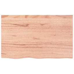 Berkfield Wall Shelf Light Brown 80X50X2 Cm Treated Solid Wood Oak - thumbnail 2