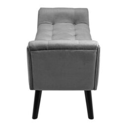 Upholstered Chaise Longue Bench Bed End Stool Chair Window Seat With Wood Legs - thumbnail 4