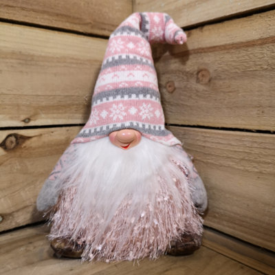 Samuel Alexander 30Cm Christmas Male Gonk With Led Light   Striped Hat - image 1