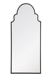 "Mirroroutlet Arcus -  Full Length Black Framed Arched Leaner / Wall Mirror 79"" X 33"" (200Cm X 85Cm)" - thumbnail 3