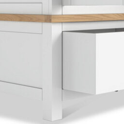 Farro White 4 Door Wardrobe With 2 Drawers - By Roseland Furniture - thumbnail 7