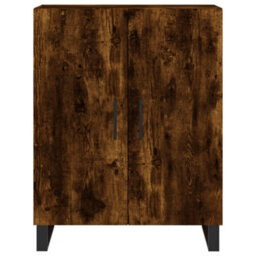 Berkfield Highboard Smoked Oak 69.5X34X180 Cm Engineered Wood - thumbnail 8