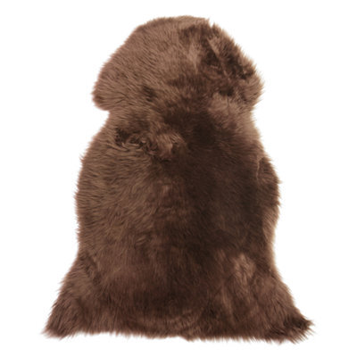 Beliani Sheepskin Rug Uluru Dark Brown 65 X 110 Cm - image 1