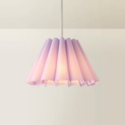 Valuelights Lauren Lilac Fabric Pleated Scallop Edge Tapered Ceiling Floor Table Lamp Shade And Bulb (D)25Cm - thumbnail 6