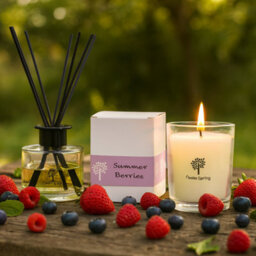 Nicola Spring 3X Summer Berries Scented Candles - 400G 28H Natural Single Wick Soy Wax Aromatherapy Candle Home Fragrance - thumbnail 5