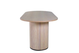 Bianca Oval Dining Table - White Wash / White Wash Veneer - thumbnail 3