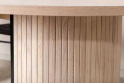 Bianca Oval Dining Table - White Wash / White Wash Veneer - thumbnail 7