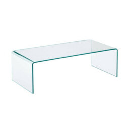Sweeek - Rectangular Coffee Table Tempered Glass Transparent 110X55X35 Cm - Glintz - thumbnail 2