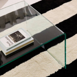 Sweeek - Rectangular Coffee Table Tempered Glass Transparent 110X55X35 Cm - Glintz - thumbnail 6