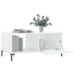 Berkfield Durable Coffee Table High Gloss White 90X50X40 Cm Engineered Wood - thumbnail 4
