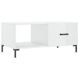 Berkfield Durable Coffee Table High Gloss White 90X50X40 Cm Engineered Wood - thumbnail 1