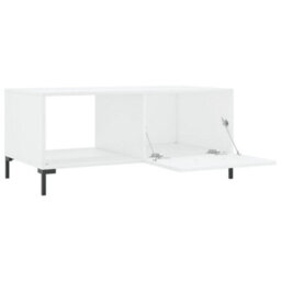 Berkfield Durable Coffee Table High Gloss White 90X50X40 Cm Engineered Wood - thumbnail 6