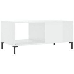 Berkfield Durable Coffee Table High Gloss White 90X50X40 Cm Engineered Wood - thumbnail 8