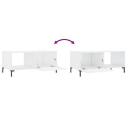Berkfield Durable Coffee Table High Gloss White 90X50X40 Cm Engineered Wood - thumbnail 9