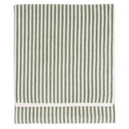 Yard Hebden Striped 100% Cotton Xl Bath Sheet, Forest Green, 100 X 180Cm - thumbnail 2