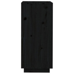 Berkfield Shoe Cabinet Black 35X35X80 Cm Solid Wood Pine - thumbnail 6