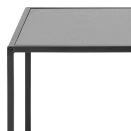 Wyld Haus El Paso Nesting Tables Set Of 2, Black Veneer Tops And Matte Metal Bases - thumbnail 9