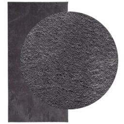 Walplus Rug Huarte Short Pile Soft And Washable Anthracite 100X200 Cm - thumbnail 3