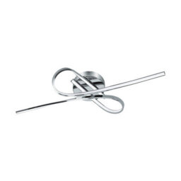 Eglo Selvina Chrome Metal Integrated Led Flush Ceiling Fitting, 70Cm L - thumbnail 2