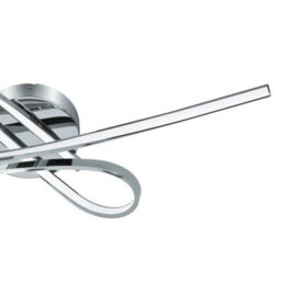 Eglo Selvina Chrome Metal Integrated Led Flush Ceiling Fitting, 70Cm L - thumbnail 4