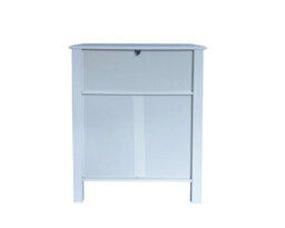 Aspect Furniture Vera Faux Rattan 2-Door Storage Cabinet,white - thumbnail 6