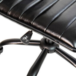 Fwstyle Black Faux Leather Low Back Designer Office Chair - thumbnail 7