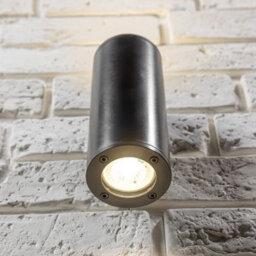 CGC Lighting Cgc Black Up And Down Gu10 Wall Light Curved Outdoor Garden Ip54 Weatherproof Polycarbonate Outside Door Patio Wall Lamp - thumbnail 3