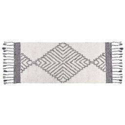 Beliani Rug Eray Light Beige 80 X 150 Cm Cotton - thumbnail 1