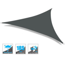 Grey 3X3X3M Triangular Shade Sail 98% Uv Protection Waterproof - thumbnail 7