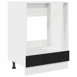 Walplus Oven Cabinet Black Oak 60 X 46 X 81.5 Cm Engineered Wood - thumbnail 2