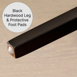 The Furniture Market Boudoir Black Velvet Button Back Kitchen Counter Bar Stool Wing Back Design Stud Detailing Black Legs Chrome Foot Bar - thumbnail 8
